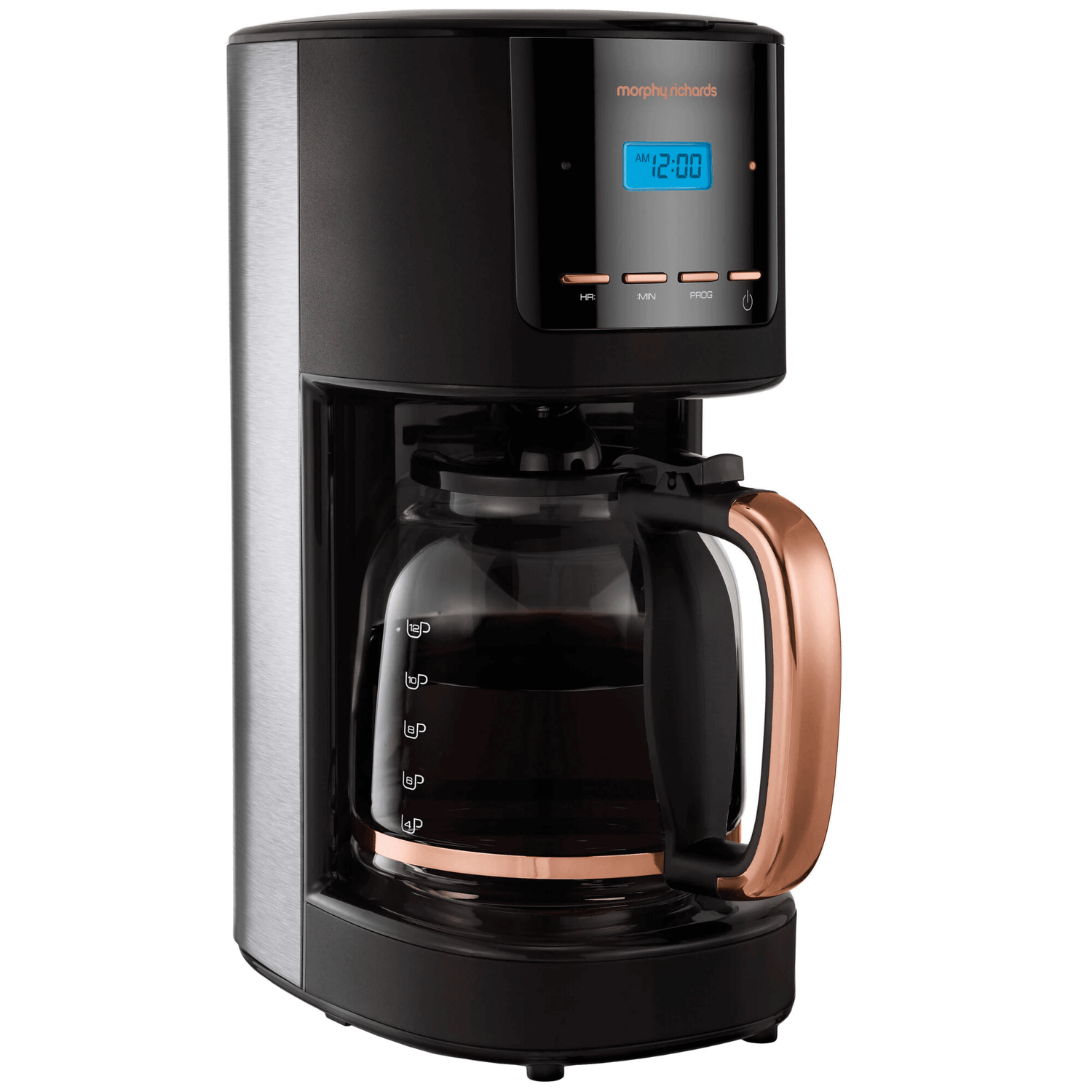 Cafetiera Morphy Richards 162030, 1.8 L, 1000 W, Timer, Negru/Cupru fotografia produsului