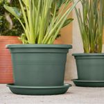 Ghiveci de exterior Venezia 40 cm, culoarea Verde inchis fotografia produsului View 2 S