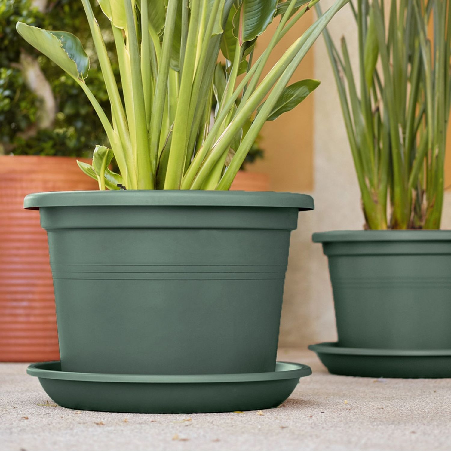 Ghiveci de exterior Venezia 40 cm, culoarea Verde inchis fotografia produsului View 2 L