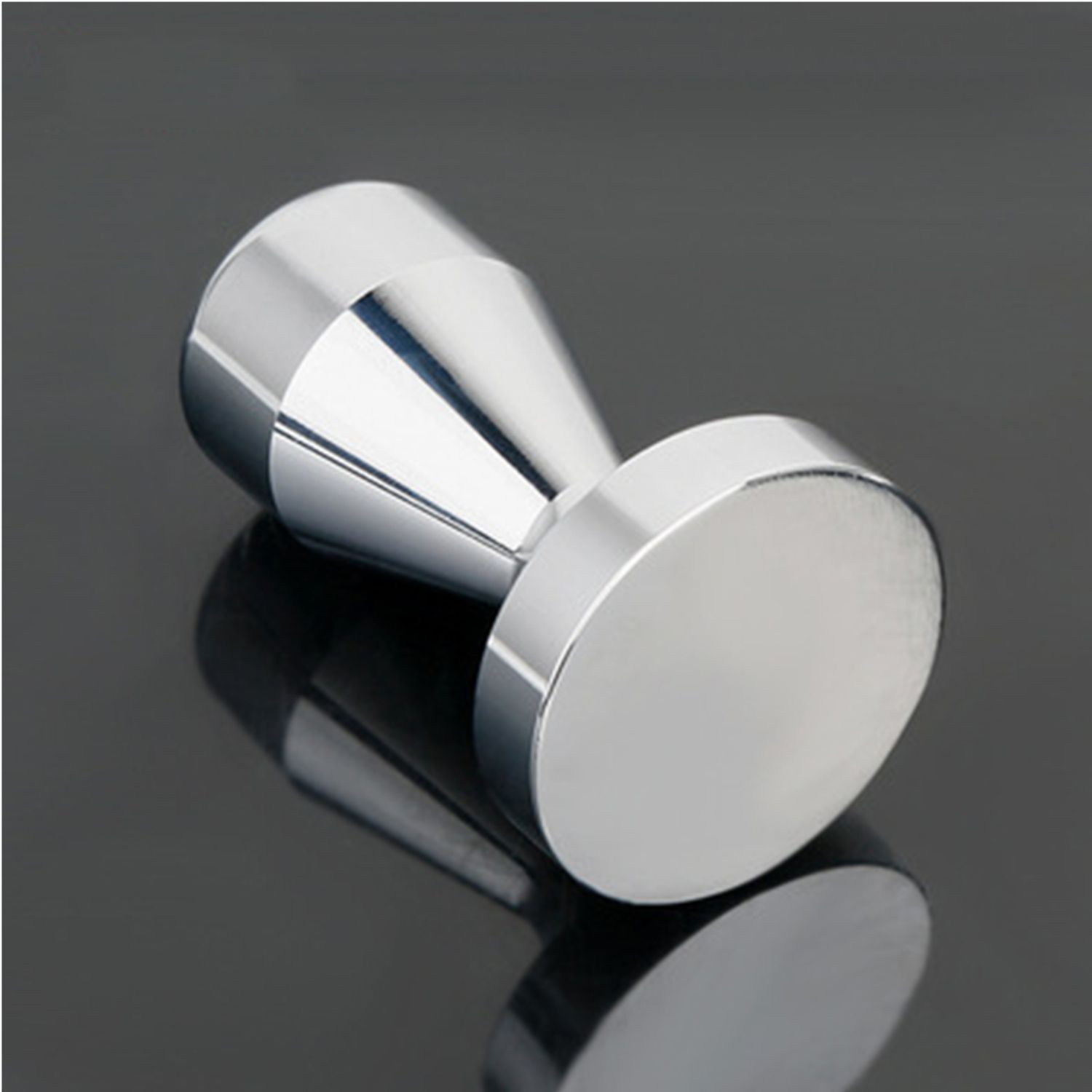 Tamper/presa inox pentru cafea, baza 49 mm, argintiu fotografia produsului View 2 L