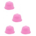 Set 4 Capsule cafea, reutilizabila, reincarcabila, compatibil Dolce Gusto, rose fotografia produsului