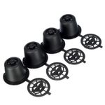 Set 4 Nespresso compatibil reincarcabile capsula, negru fotografia produsului
