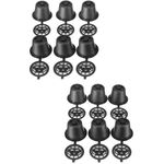 Set 12 Nespresso compatibil reincarcabila capsula, OEM, negru fotografia produsului