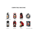 Adaptor reutilizabil Nespresso pentru capsule cafea Dolce Gusto, negru fotografia produsului View 2 S