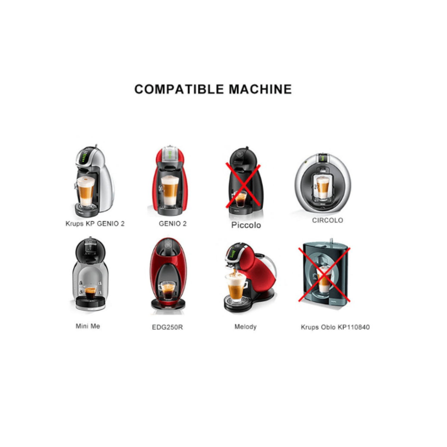 Adaptor reutilizabil Nespresso pentru capsule cafea Dolce Gusto, negru fotografia produsului View 2 L