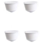 Set 4 Capsule cafea, reutilizabila, reincarcabila, compatibil Dolce Gusto, alb fotografia produsului