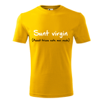 Tricou pentru barbati,  personalizat "Sunt virgin", Galben, marimea L fotografia produsului