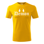 Tricou pentru barbati, personalizat Demon, Galben, marimea 2XL fotografia produsului