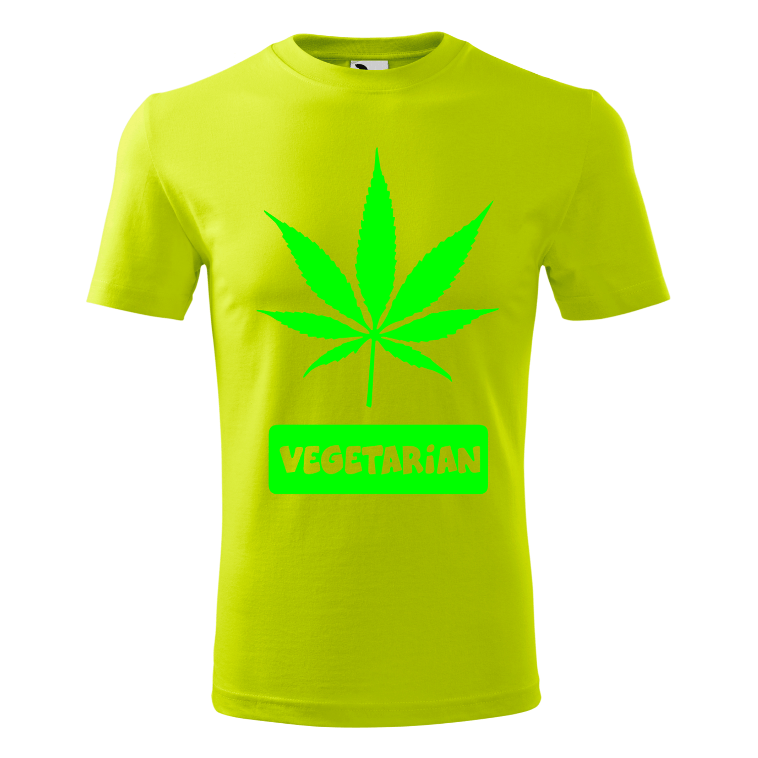 Tricou pentru barbati,  personalizat "Vegetarian", Verde, marimea M fotografia produsului