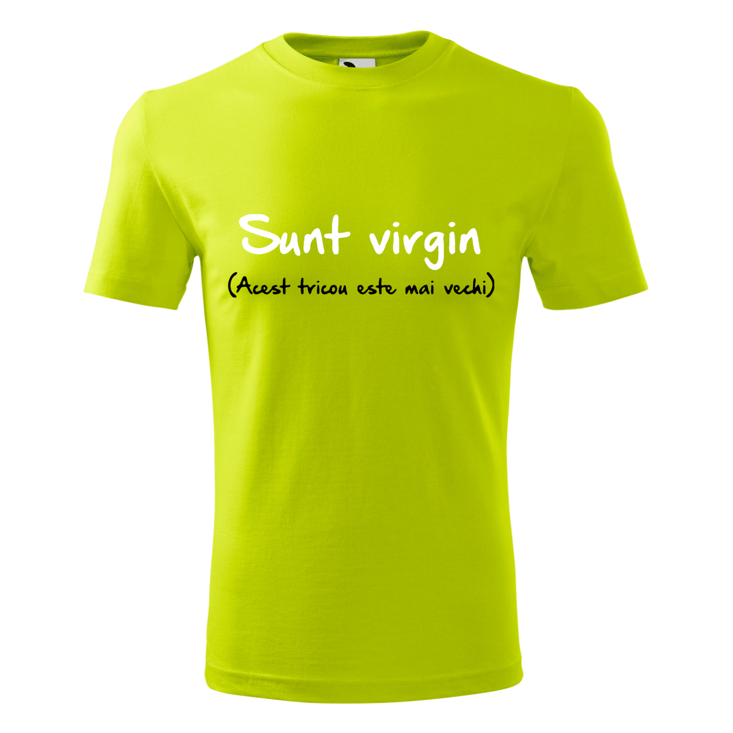 Tricou pentru barbati,personalizat Sunt virgin, Verde, marimea 2XL fotografia produsului