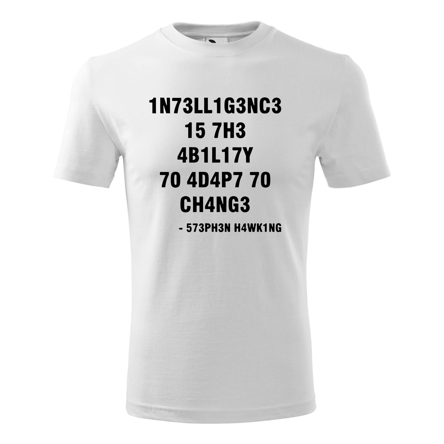 Tricou pentru barbati,personalizat Intelligence is the ability, Alb, marimea S fotografia produsului