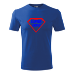 Tricou pentru barbati,personalizat Super sefu, Albastru, marimea L fotografia produsului