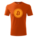 Tricou pentru barbati,personalizat  Bitcoin , Portocaliu, marimea S fotografia produsului