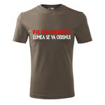 Tricou pentru barbati, personalizat Fii tu insuti, lumea se va obisnui, Kaki, marimea 2XL fotografia produsului