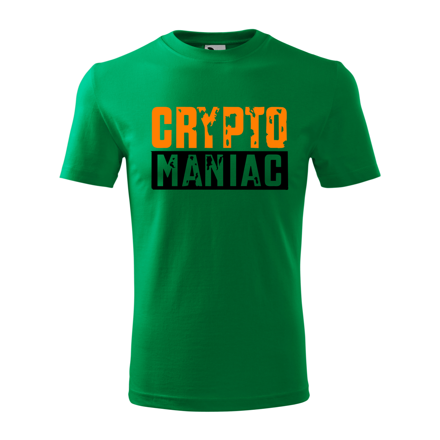 Tricou pentru barbati,  personalizat "Crypto maniac", Verde inchis, marimea 2XL fotografia produsului