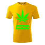 Tricou pentru barbati,personalizat Vegetarian, Galben, marimea 3XL fotografia produsului