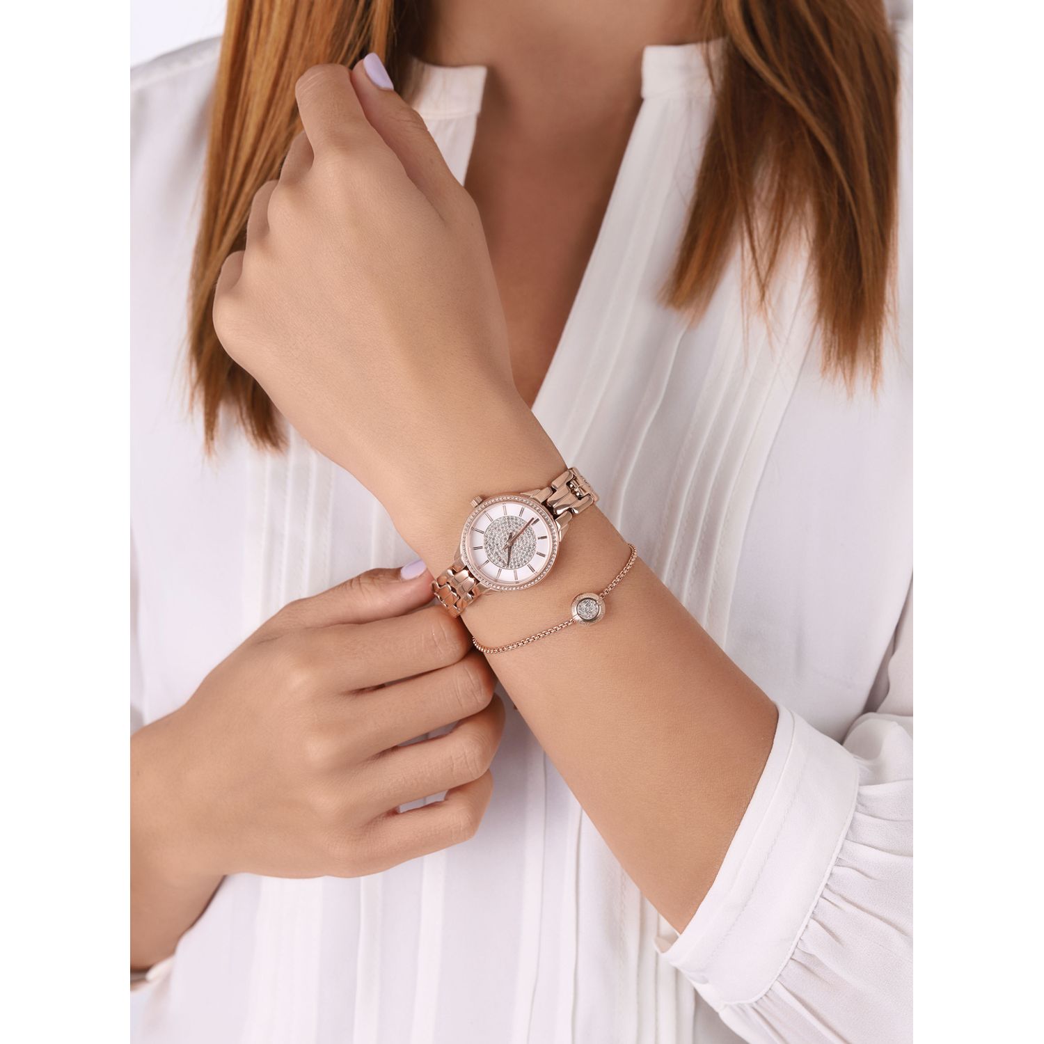 Ceas Dama, Michael Kors, Allie MK1039, Set cu Bratara fotografia produsului View 6 L
