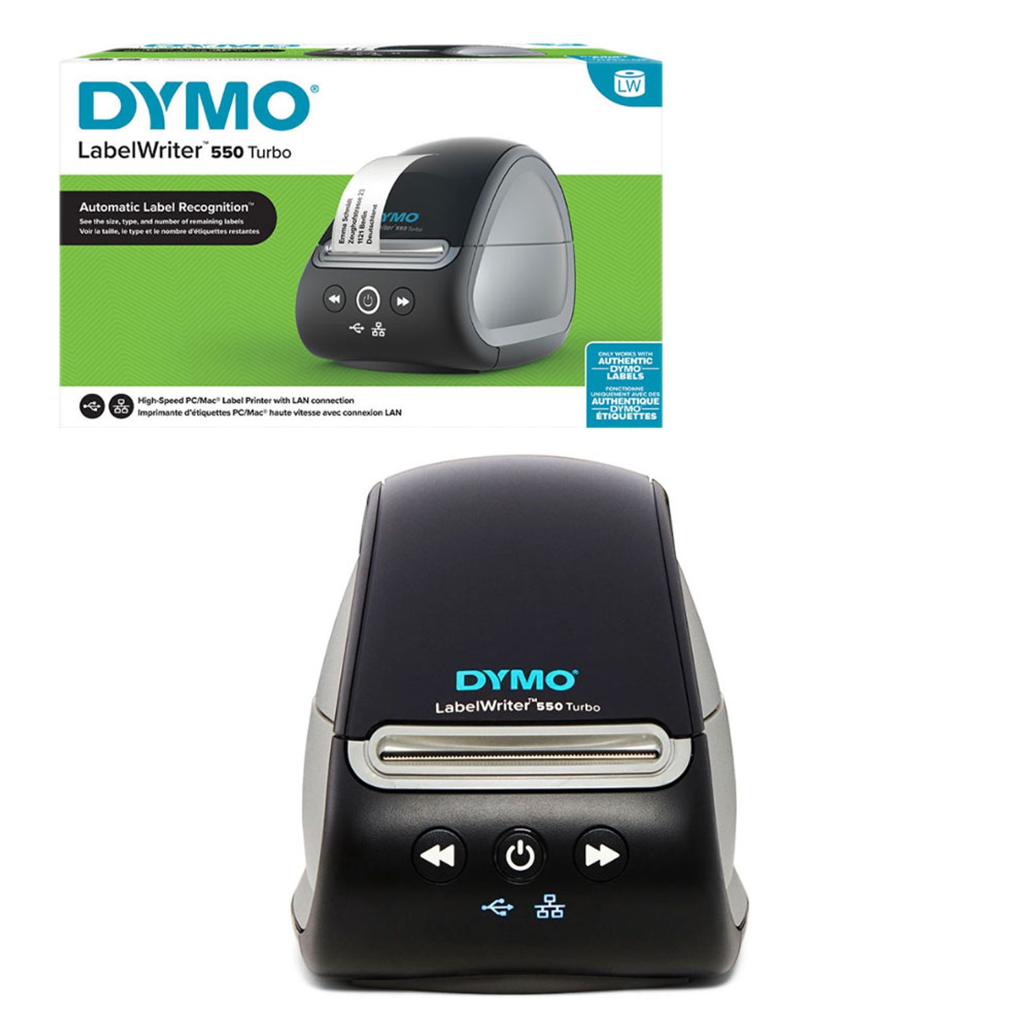 DYMO Imprimante pour étiquettes LabelWriter 550 Turbo