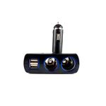 Adaptor spliter auto Olesson, 2 cai fixe + 2 USB, iluminate LED, 1637 fotografia produsului