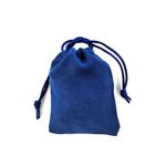 Saculet nabuc (imitatie piele) albastru 11cm x 8.5cm fotografia produsului View 2 S