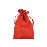 Saculet textil rosu 17cm x 11.5cm fotografia produsului View 2 S