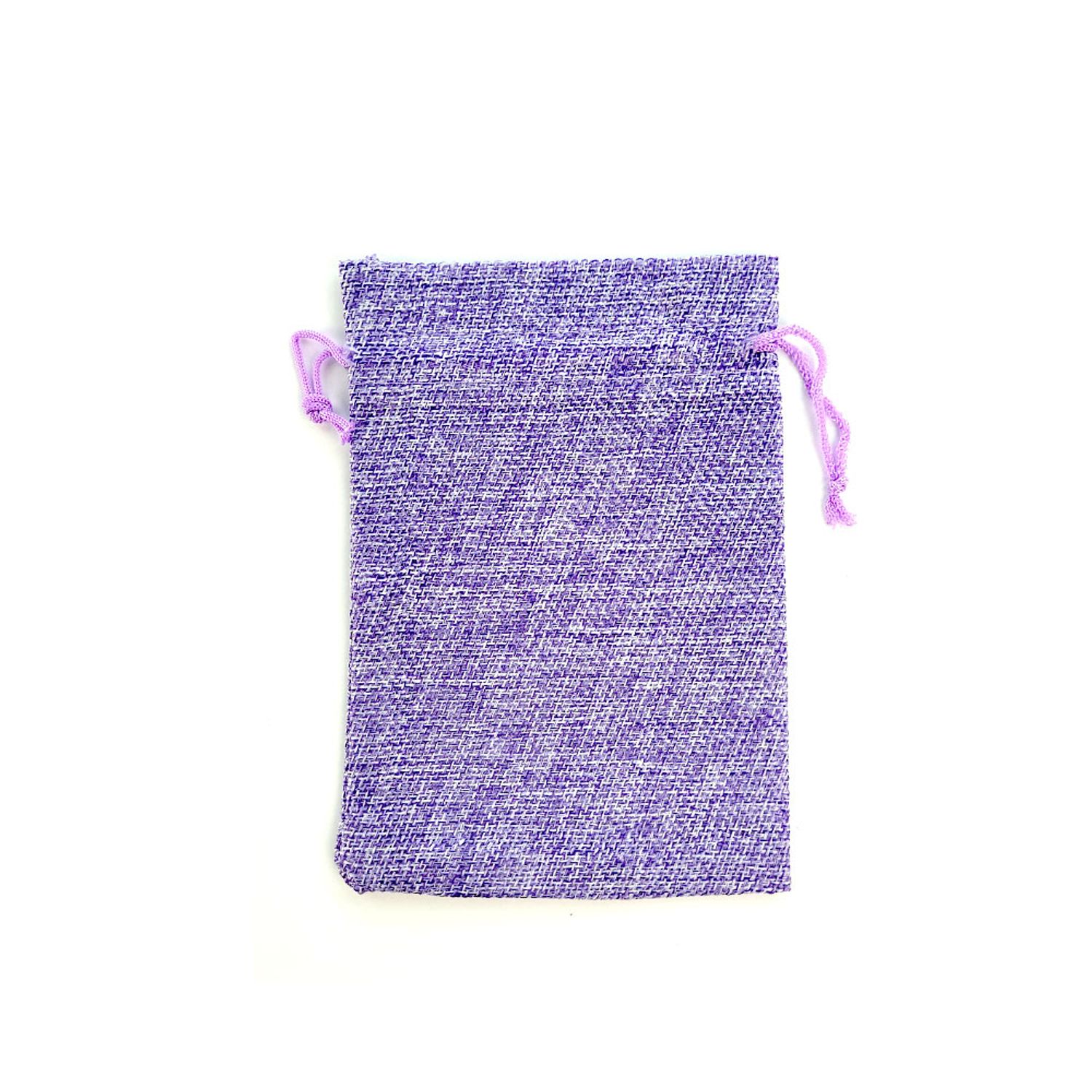Saculet textil violet 17cm x 11.5cm fotografia produsului
