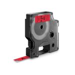 Etichete autocolante, DYMO LabelManager D1, 9mm x 7m, negru rosu, 40917, S0720720 fotografia produsului