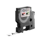 Etichete autocolante, DYMO LabelManager D1, 12mm x 7m, negru alb, 45013 S0720530 fotografia produsului