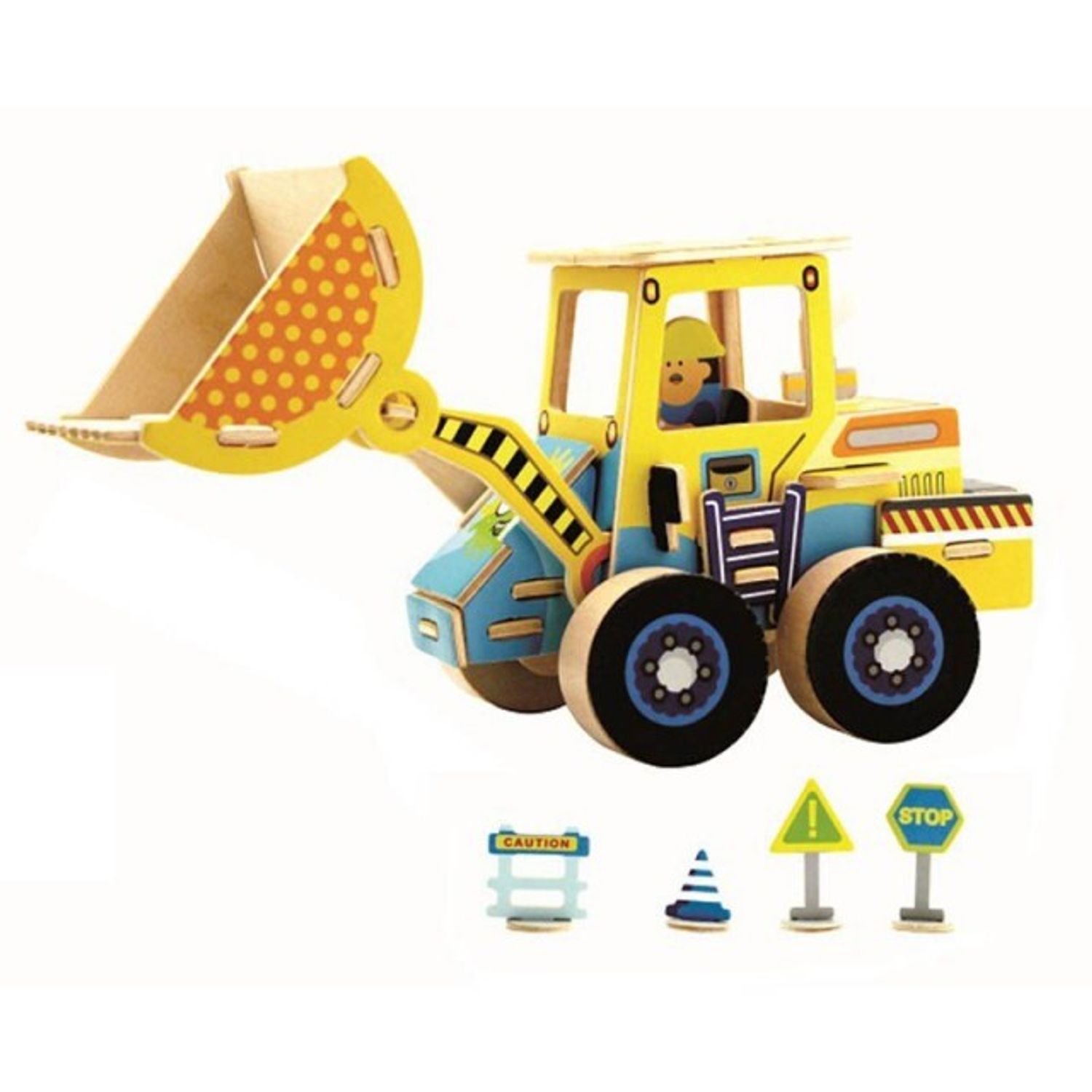 Puzzle 3D Stivuitor, Robotime, Lemn, 44 piese, VE202 fotografia produsului