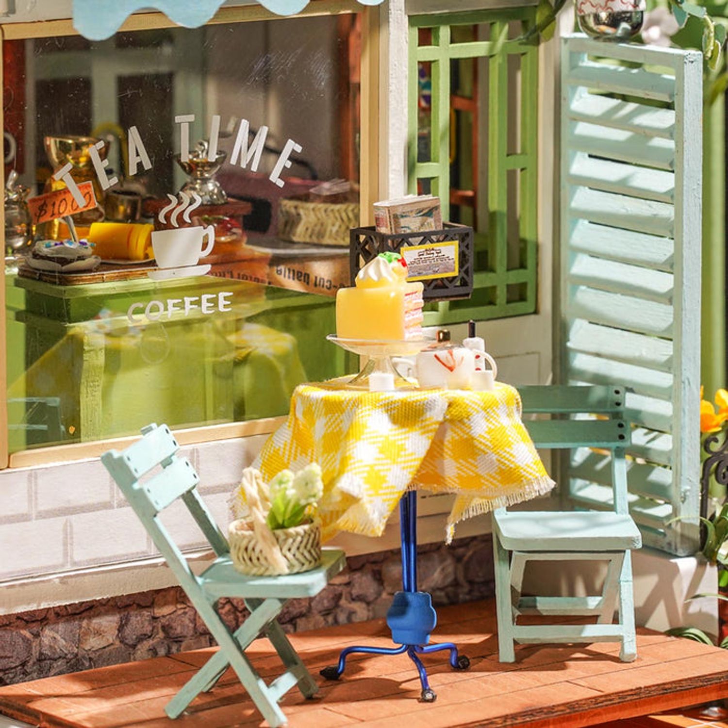 Puzzle 3D Minicasuta Floraria de Dulcuri si Ceai, RoLife, 84 piese, DG146 fotografia produsului View 5 L