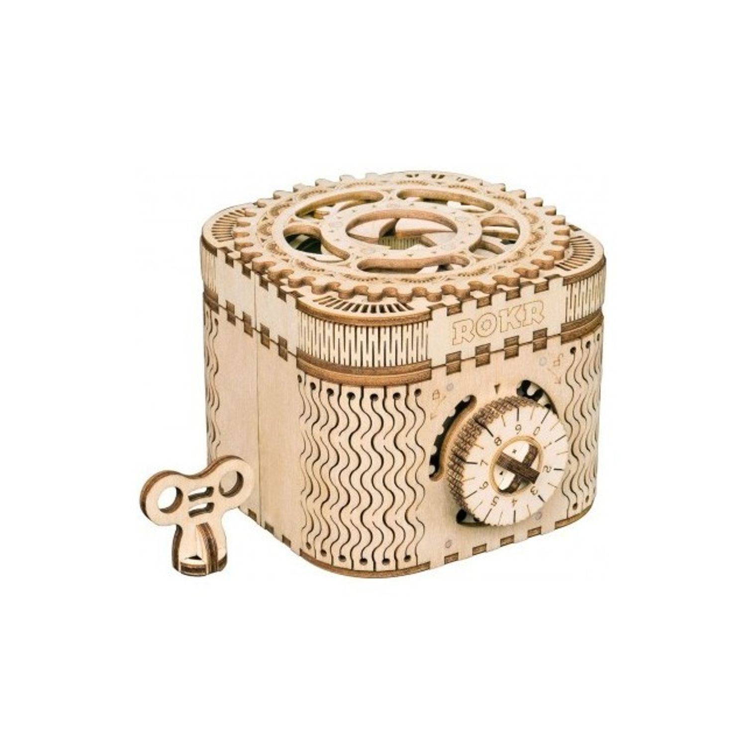 Puzzle 3D Treasure Box, ROKR, Lemn, 123 piese fotografia produsului