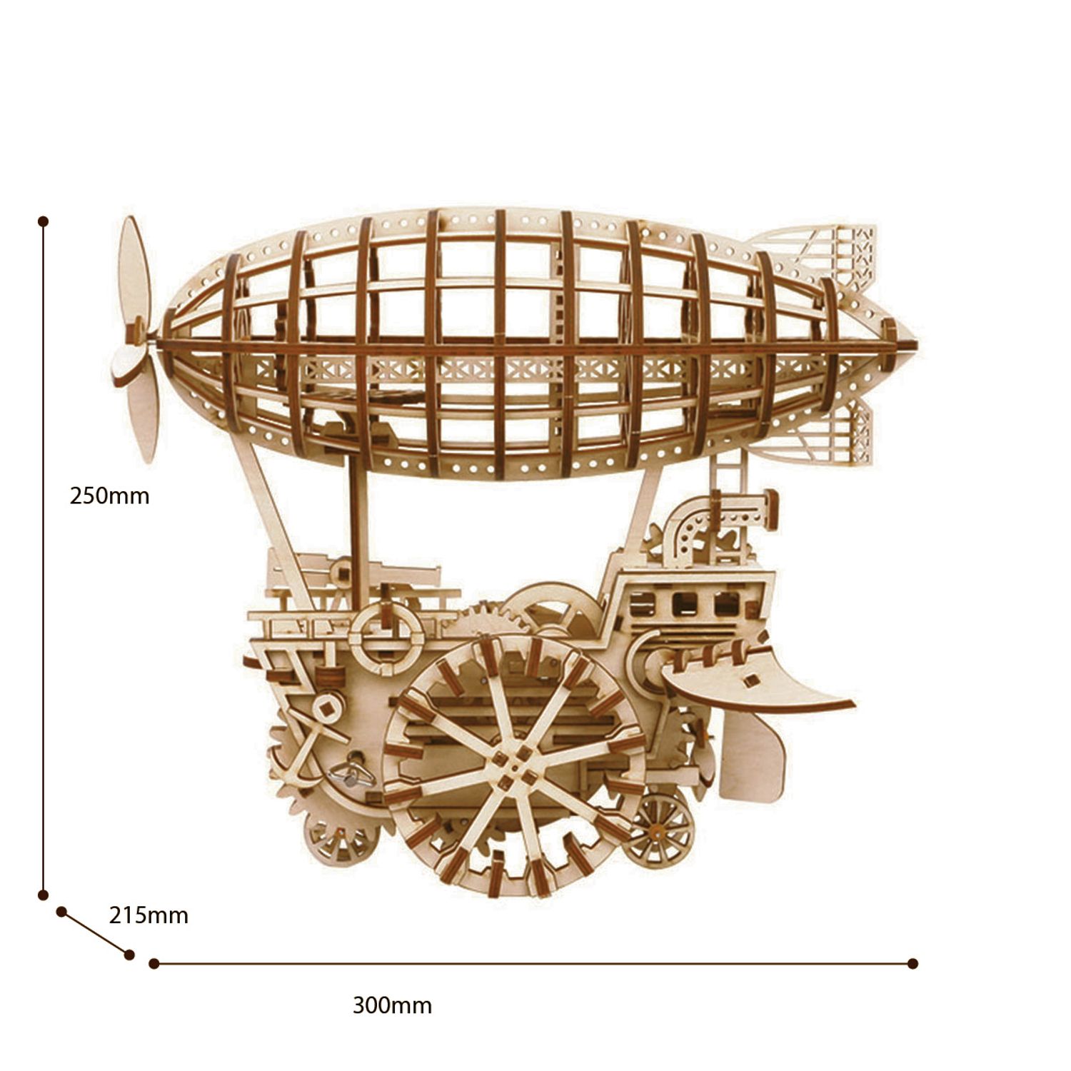 Puzzle 3D Airship, ROKR, Lemn, 349 piese fotografia produsului View 6 L