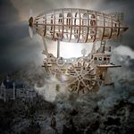 Puzzle 3D Airship, ROKR, Lemn, 349 piese fotografia produsului View 3 S