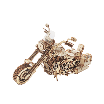 Puzzle 3D Motocicleta cruiser, ROKR, Lemn, 420 Piese, LK504