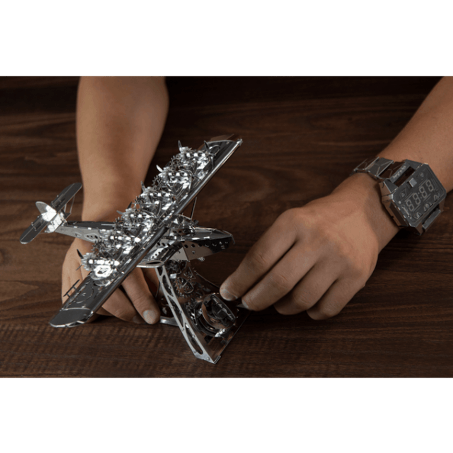 Kit Puzzle Mecanic 3D din metal, Time For Machine, Mighty Dornier fotografia produsului View 4 L