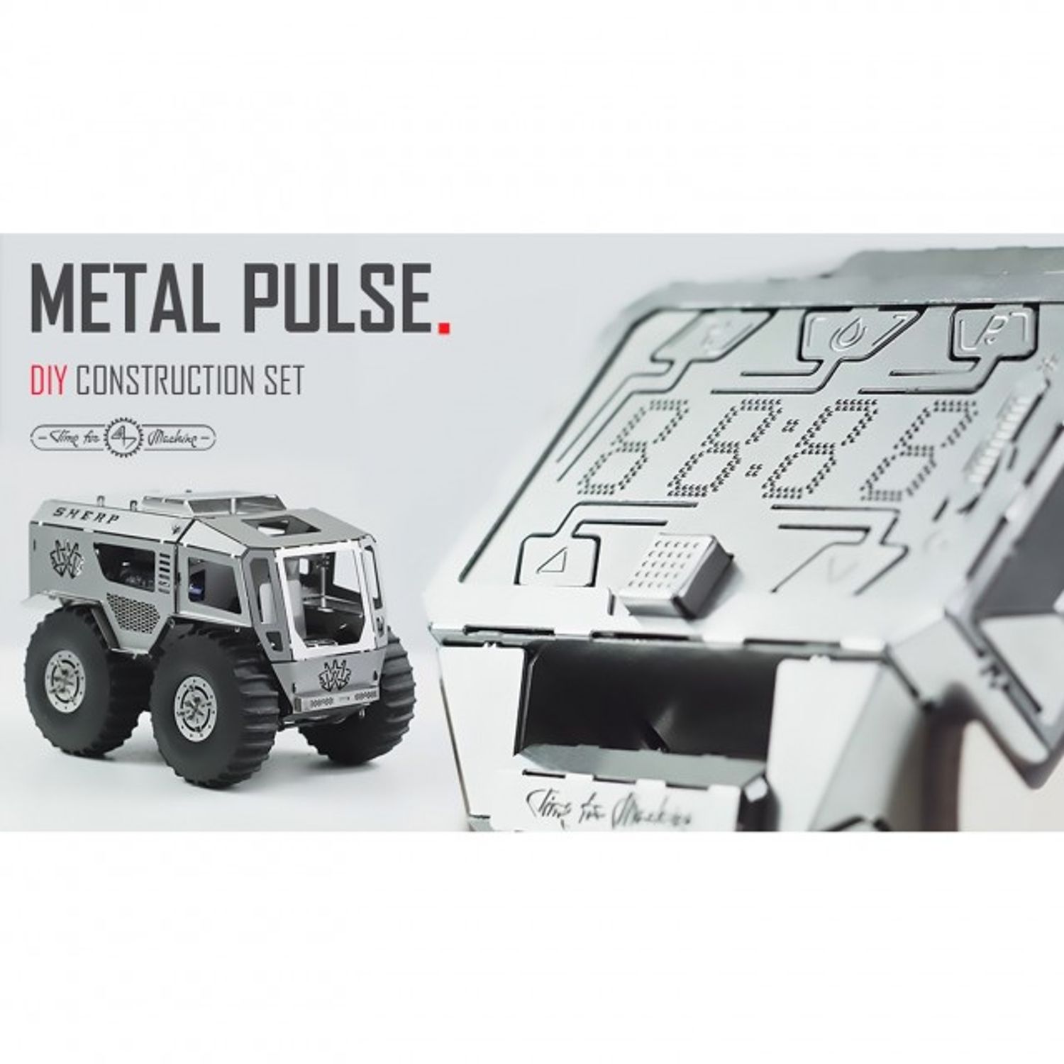 Kit Puzzle Mecanic 3D din metal, Time for Machine, Model radiocontrolat, Sherp fotografia produsului View 3 L