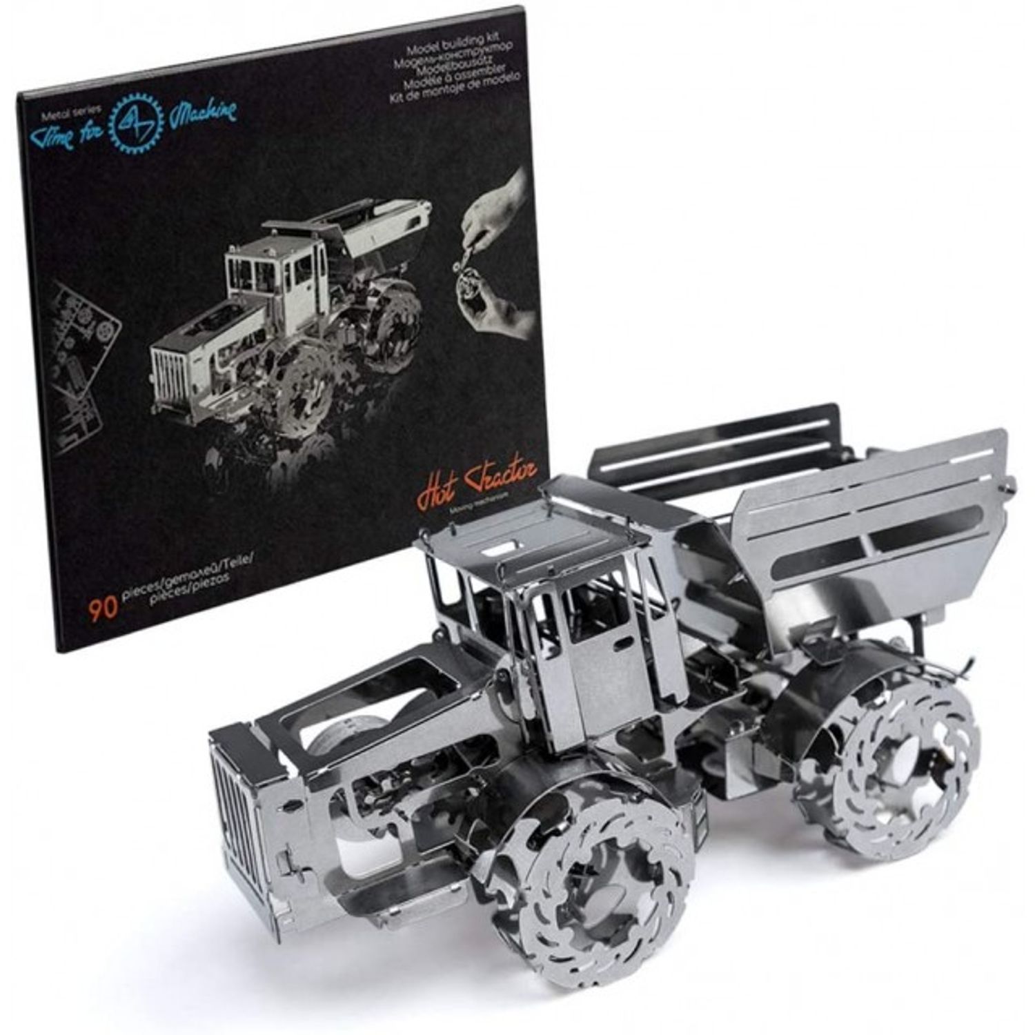 Kit Puzzle Mecanic 3D, Metal, TimeForMachine, Model Hot Tractor fotografia produsului
