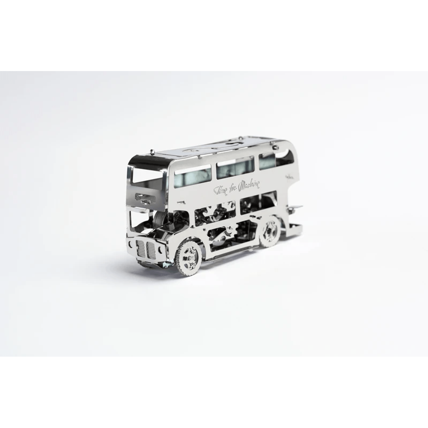 Kit Puzzle Mecanic 3D, Metal, TimeForMachine, Model Cute Double Decker fotografia produsului View 5 L