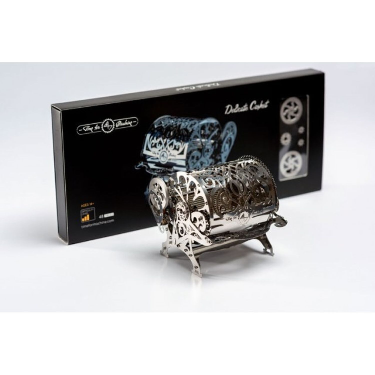 Kit Puzzle Mecanic 3D, Metal, TimeForMachine, Model Cutia Secretelor fotografia produsului