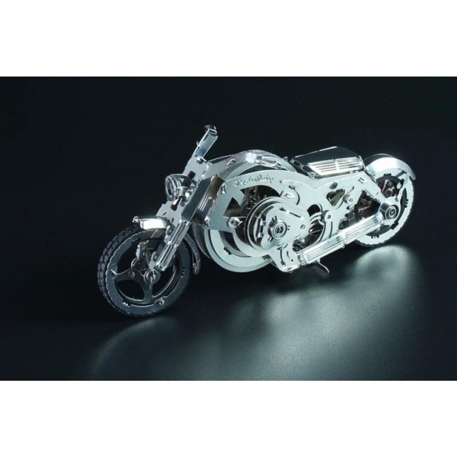 Kit Puzzle Mecanic 3D, Metal, TimeForMachine, Model Chrome Rider fotografia produsului View 5 L