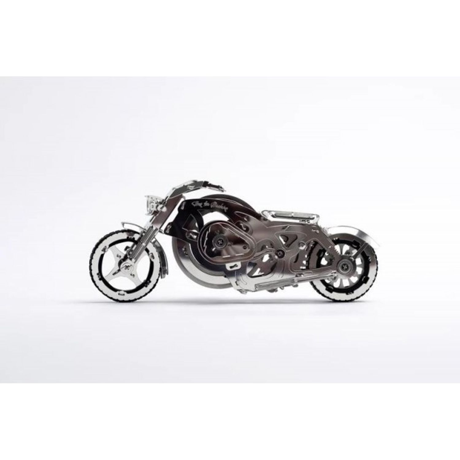 Kit Puzzle Mecanic 3D, Metal, TimeForMachine, Model Chrome Rider fotografia produsului View 6 L