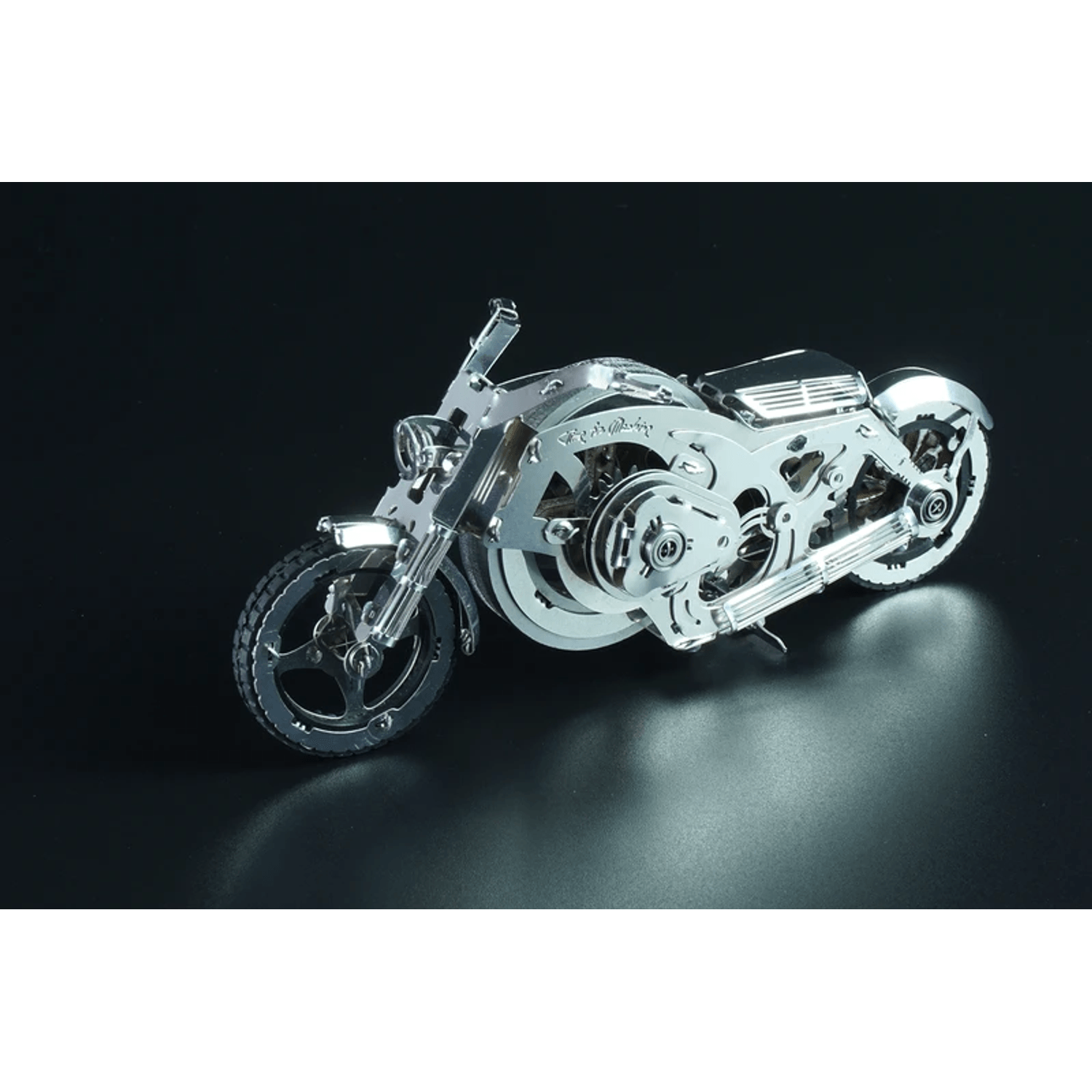 Kit Puzzle Mecanic 3D, Metal, TimeForMachine, Model Chrome Rider fotografia produsului View 11 L