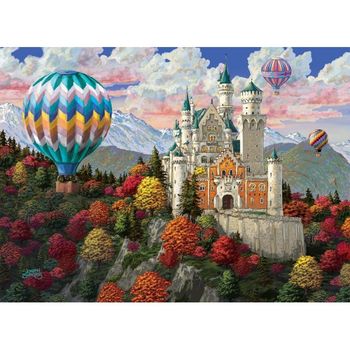 Puzzle Din Lemn The Neuschwanstein Castle L, Wooden City, 505 piese