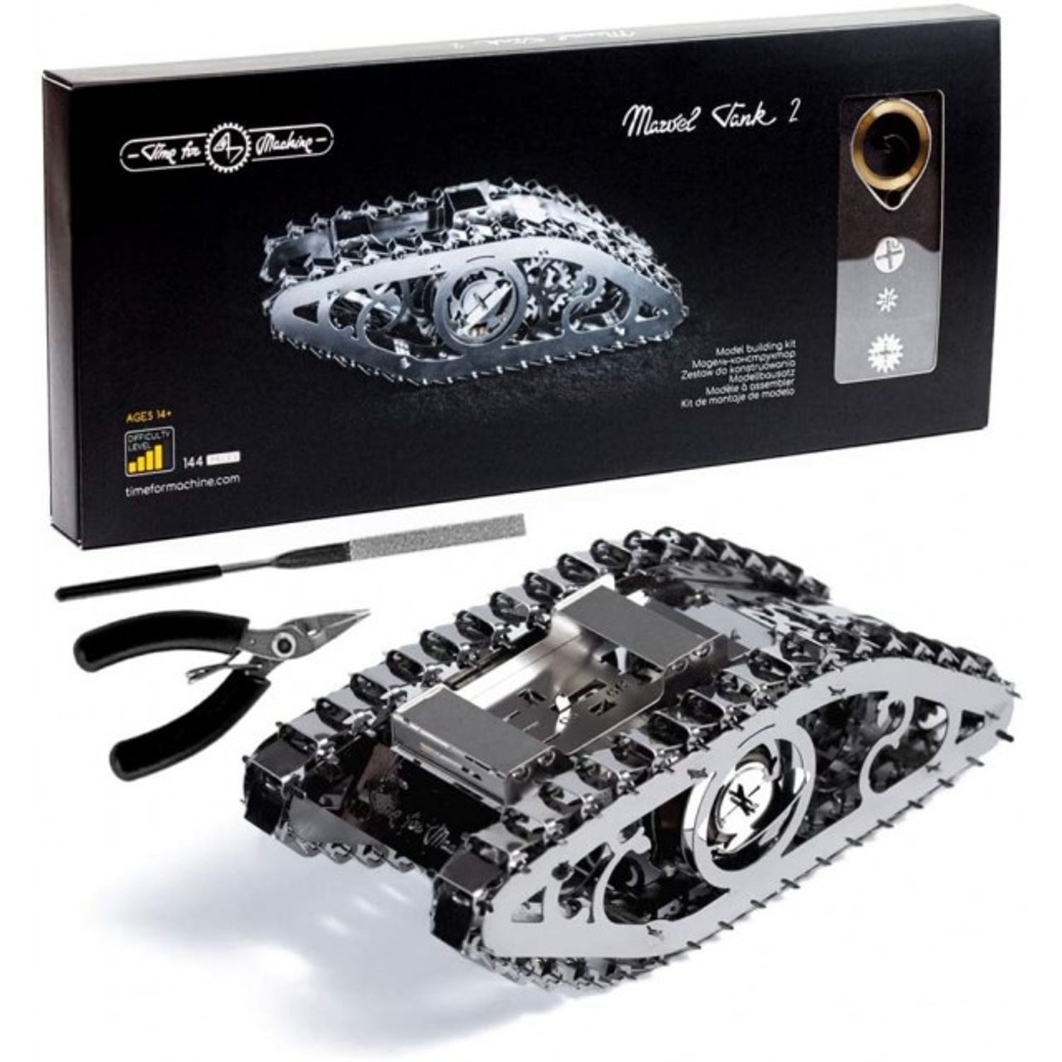 Kit Puzzle Mecanic 3D, Metal, TimeForMachine, Model Marvel Tank 2 fotografia produsului View 7 L