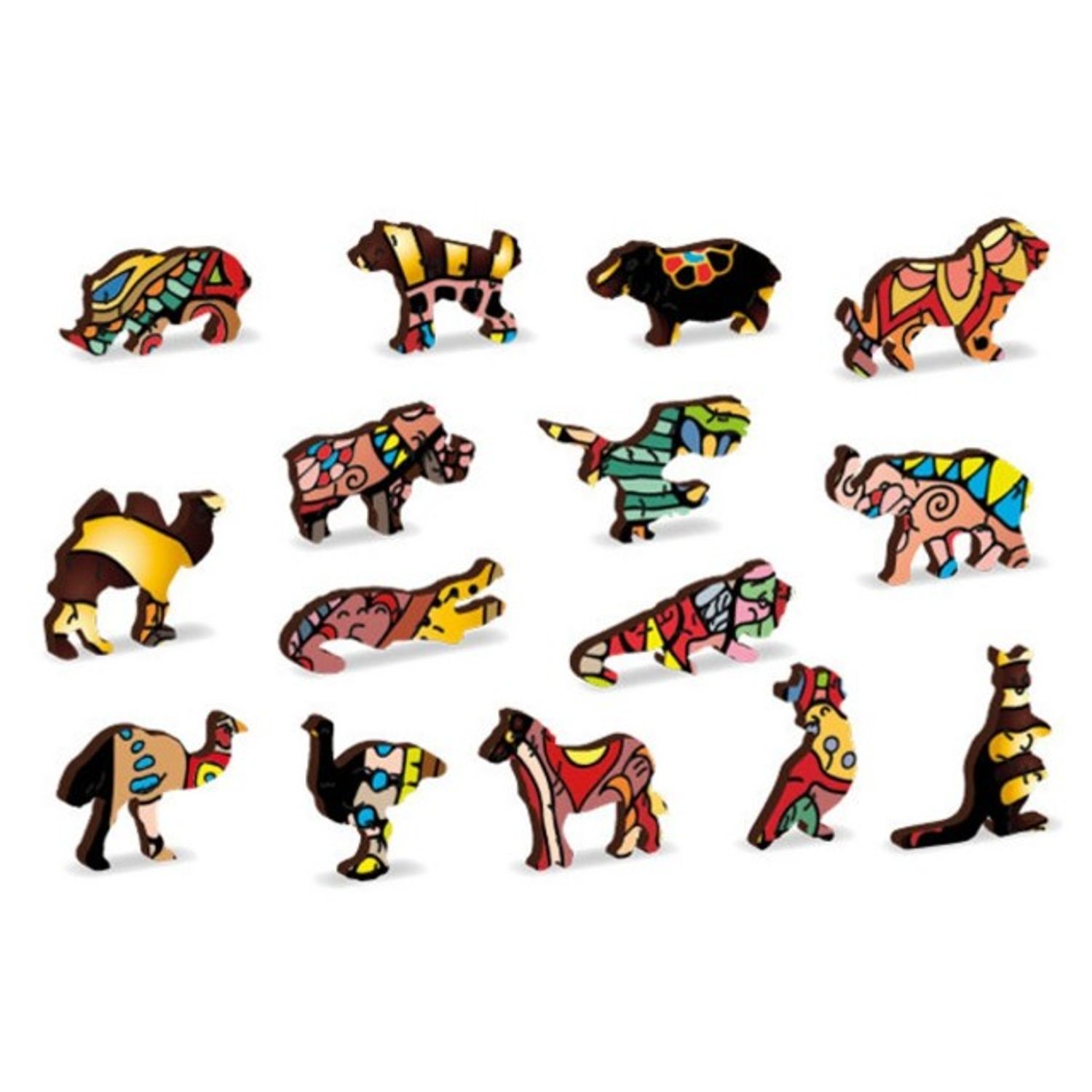 Puzzle Din Lemn MAGIC ELEPHANT L, Wooden City, 250 piese fotografia produsului View 4 L