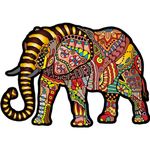 Puzzle Din Lemn MAGIC ELEPHANT L, Wooden City, 250 piese fotografia produsului