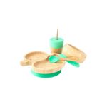 Set cadou din bambus Ratusca, verde, Ecorascals fotografia produsului