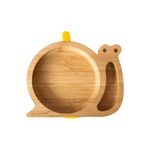 Farfurie din bambus Melc, galben, eco rascals fotografia produsului
