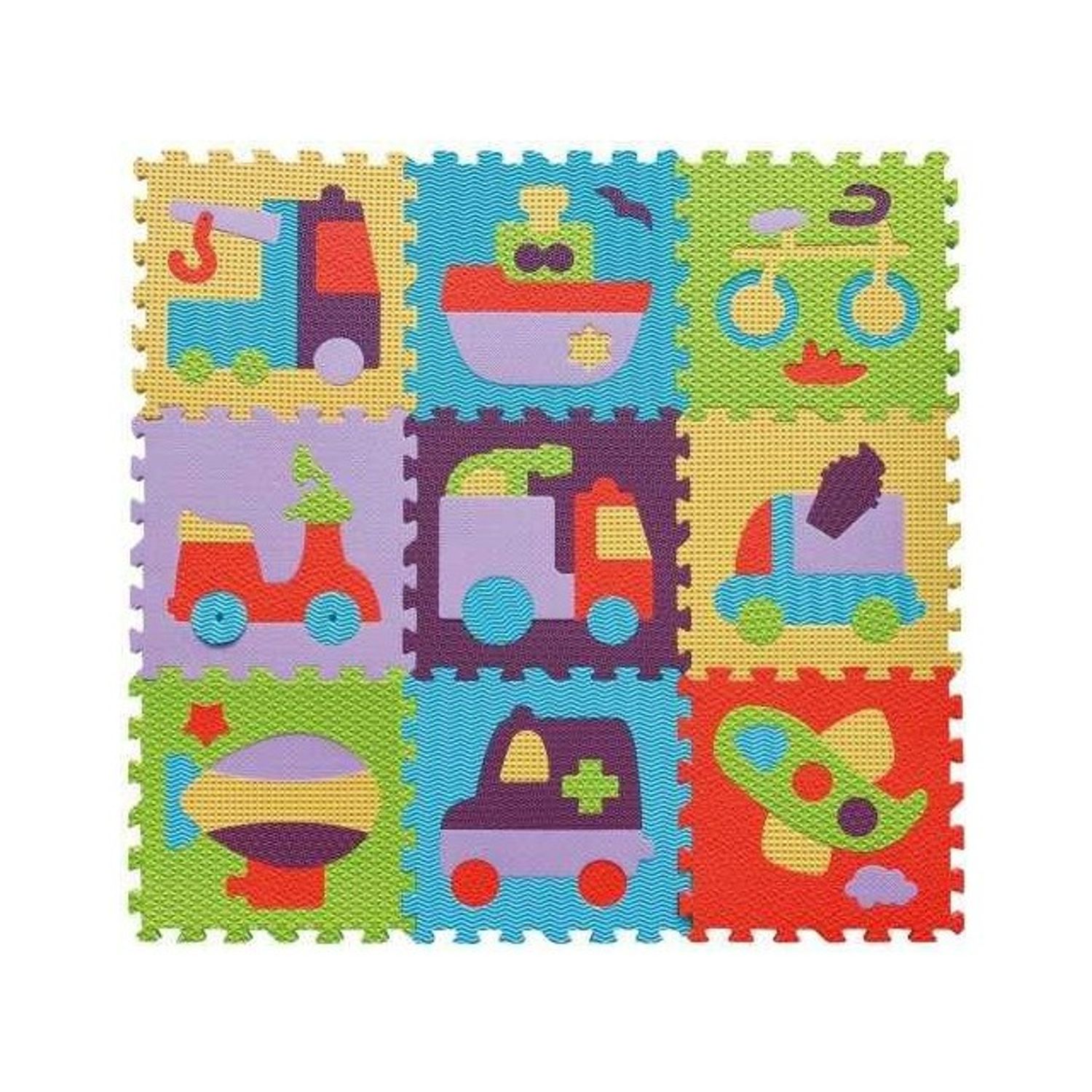 Babygreat Covoras Puzzle Transport 92x92 cm fotografia produsului