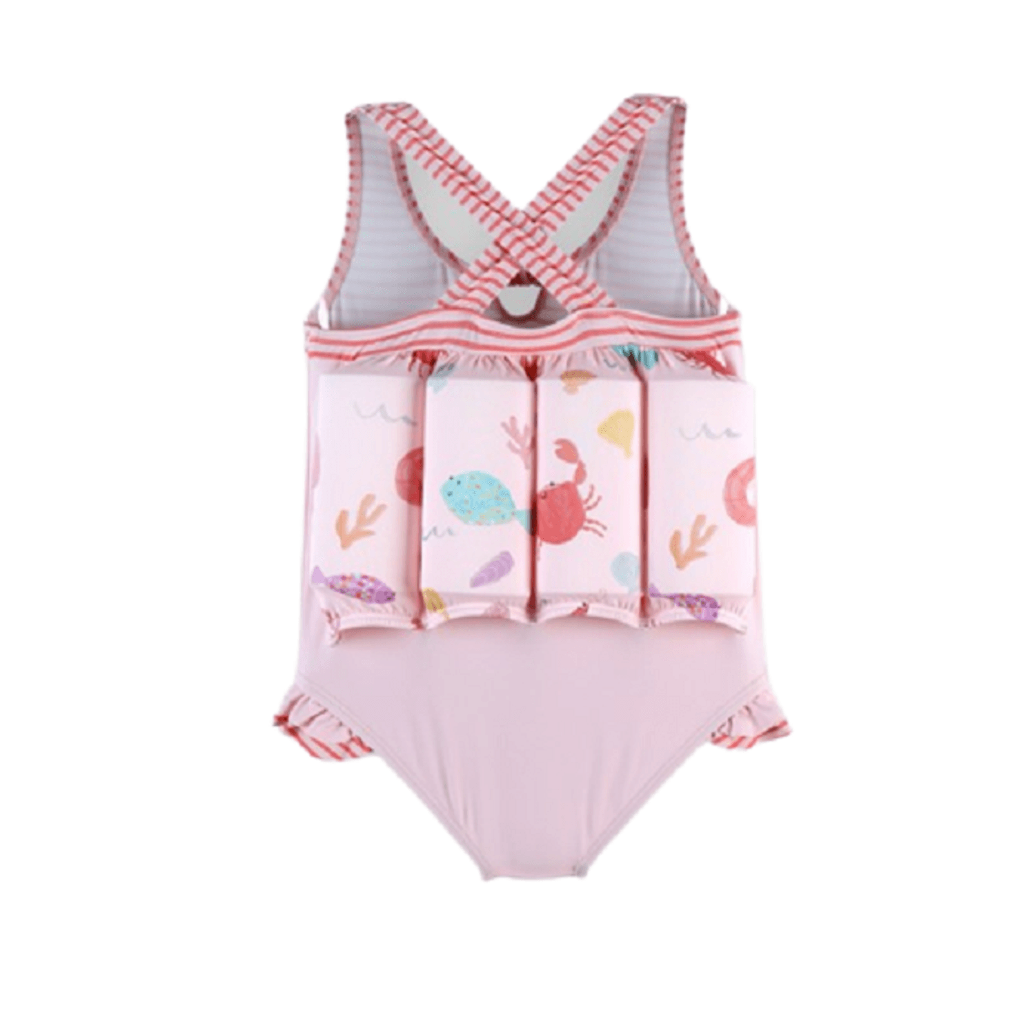Costum de inot flotabil, Archimede, CREVETTES ROSES Girl, 12 luni, A202531 fotografia produsului View 3 L